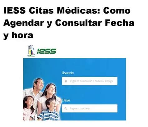 agendamiento iess citas médicas|IESS Citas médicas: Agendar y consultar cita por。